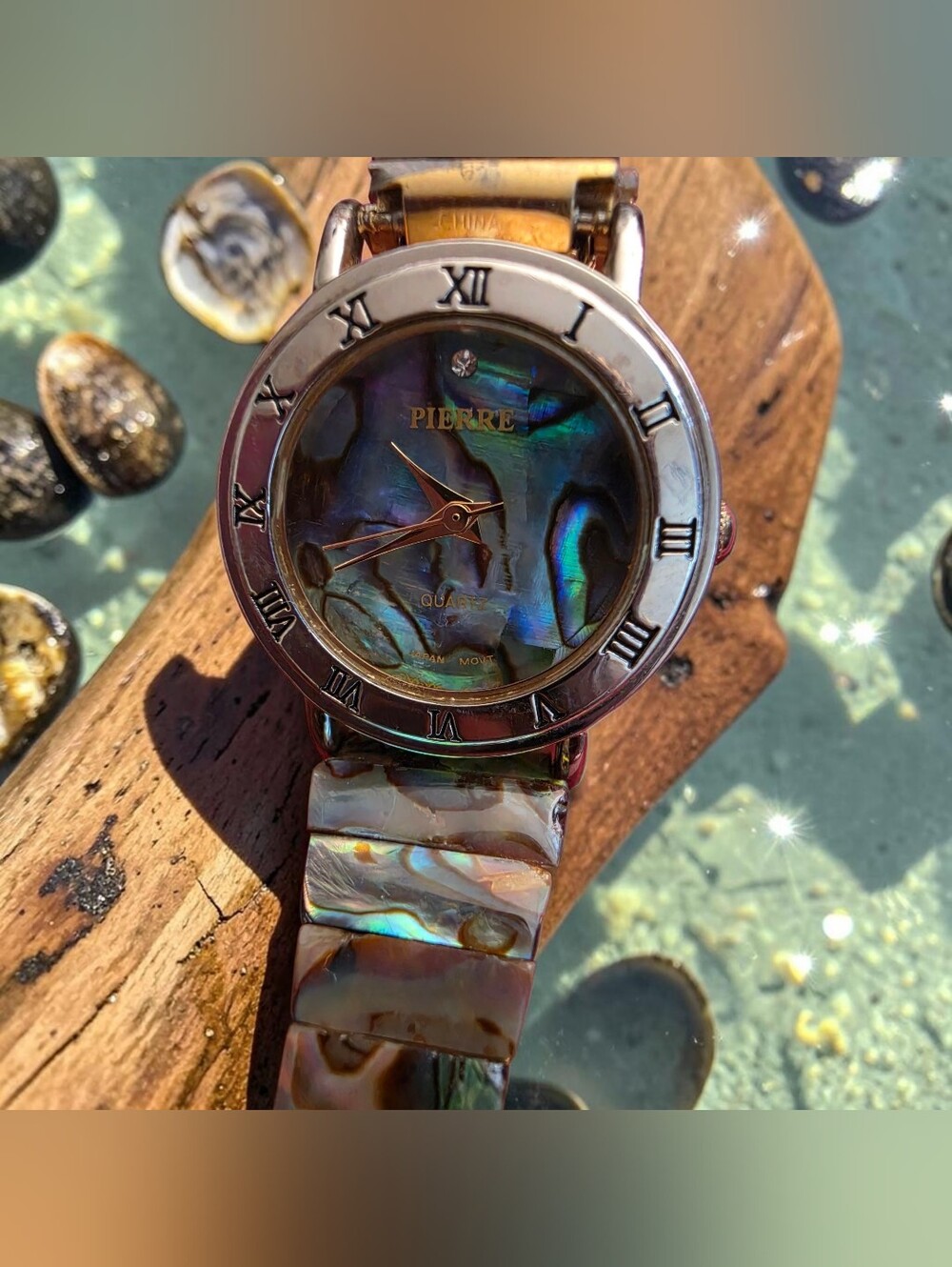 Pierre Nicol Abalone Shell Watch a stunning piece of 1990s Vintage